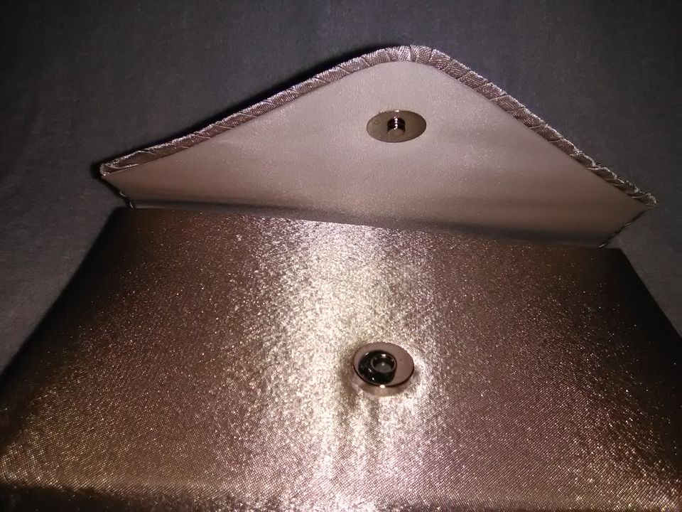 Women's Clutch Handbag with Rhinestones & Satin