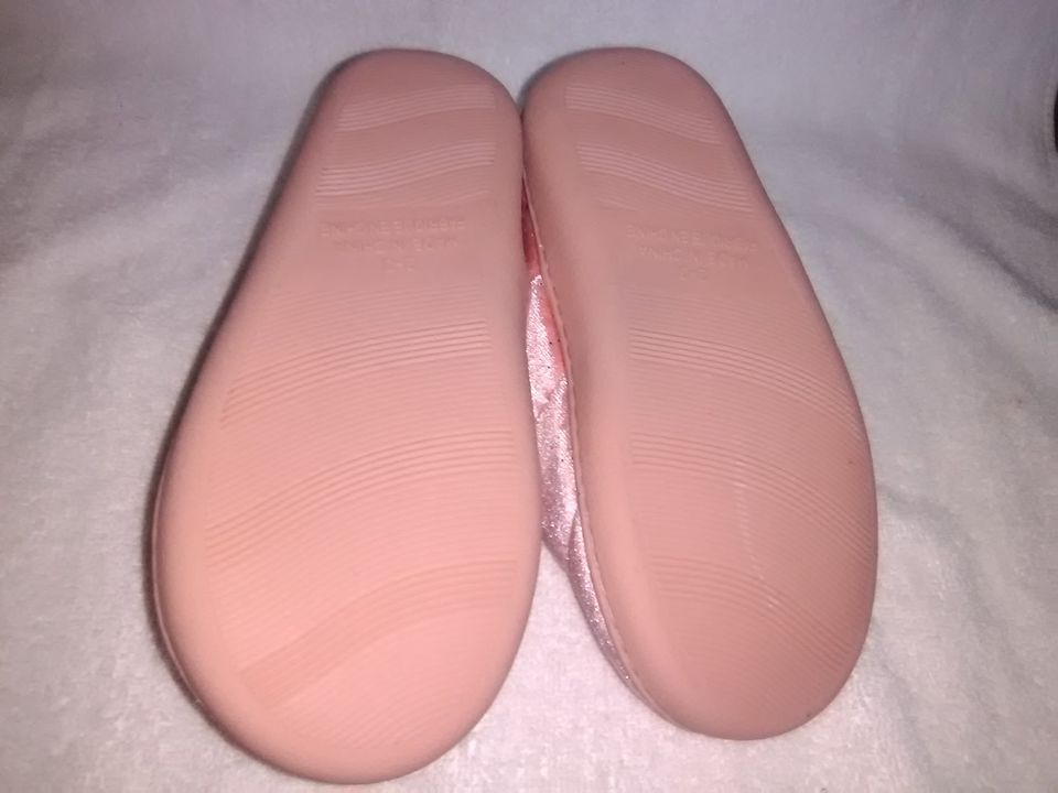 Girls Comfy Quilt Slippers Sizes 13-1, 2-3