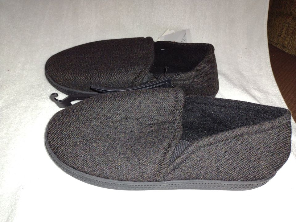 Men's Jack Slippers by George Dark Gray Size 11/12