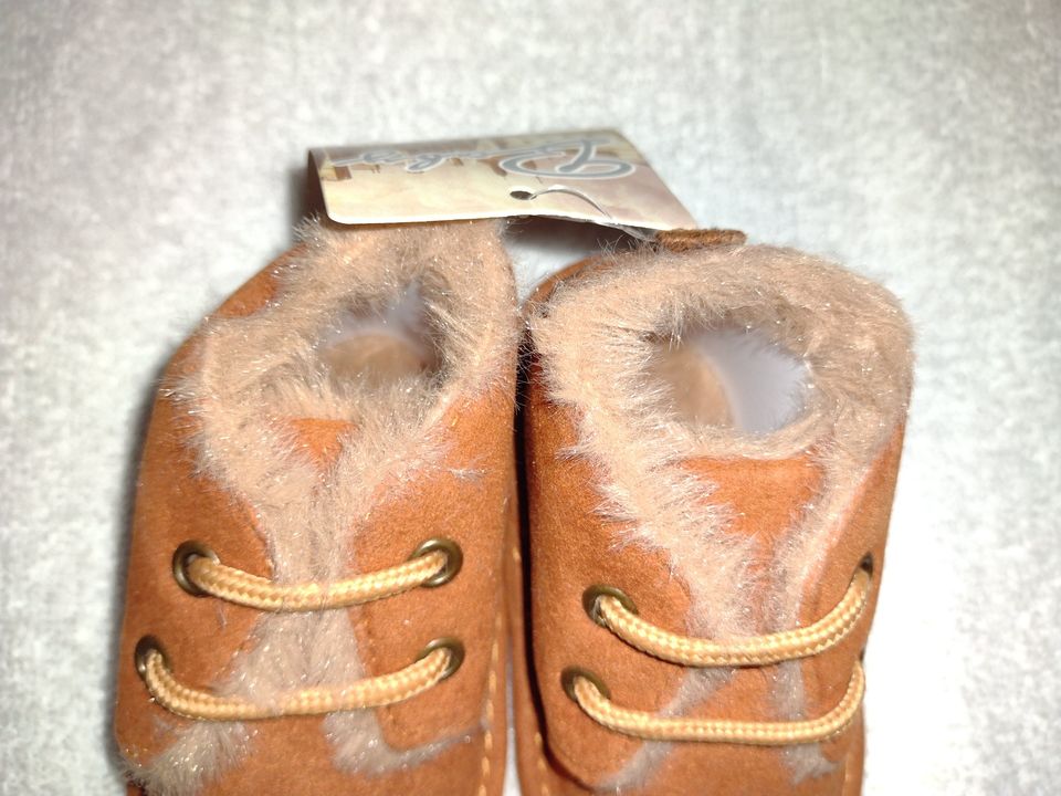 Meckior Baby Booties, Anti-Slip, Fleece Lining 0-6M