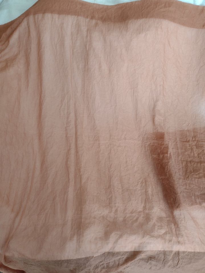 2 Semi-Sheer Curtain Panels 50 x 84" Rust