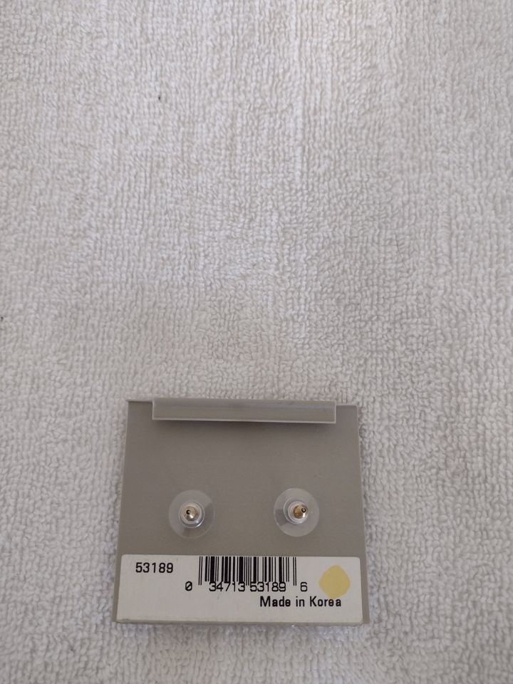 Gold Tone with Rhinestones Fashion Pierced Earrings