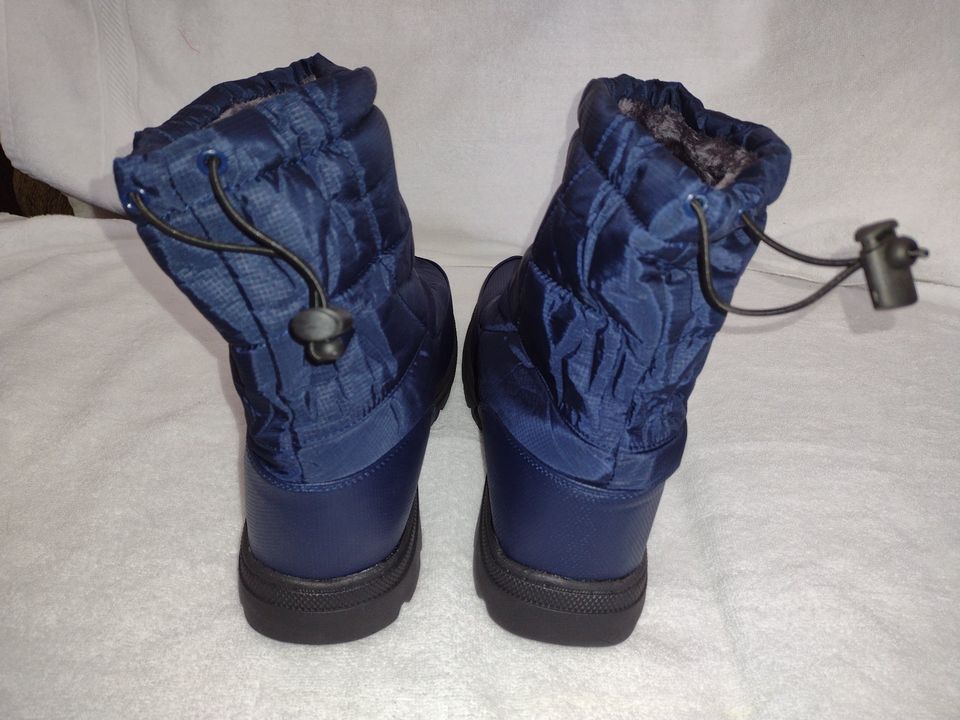 Men's Winter Casual Walking Boots Size 12 Navy Blue