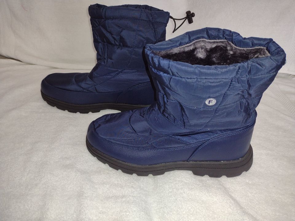 Men's Winter Casual Walking Boots Size 12 Navy Blue