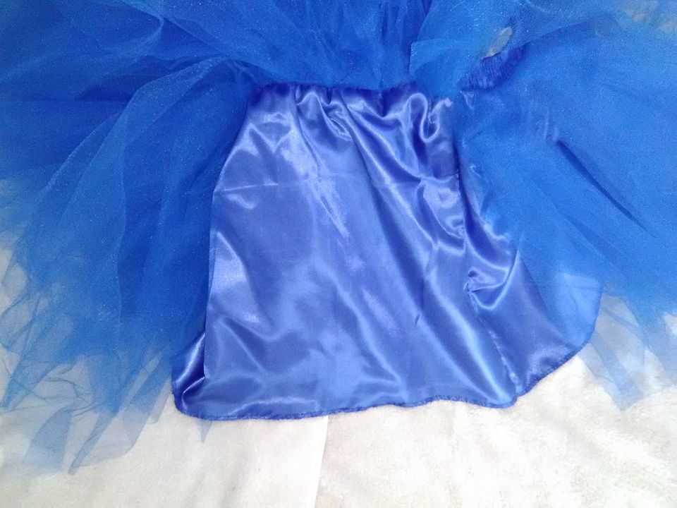 Lined Blue Chiffon Dance Skirt Size XS