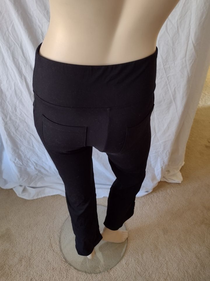 Women's Bootcut Yoga/Workout Pants High Rise Black by Occffy Size M