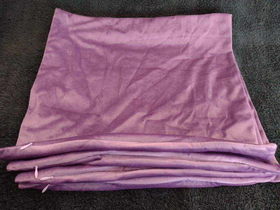4 Throw Pillow Covers by Mudily Purple Velvet