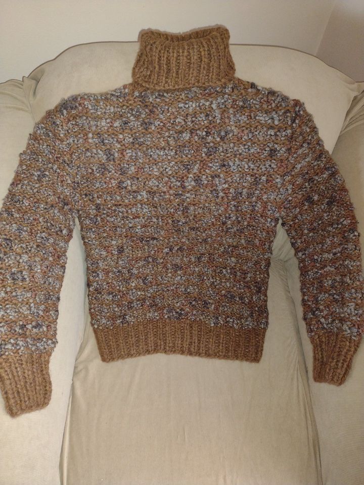 Women's Boucle Turtleneck Sweater Made in Italy Size M