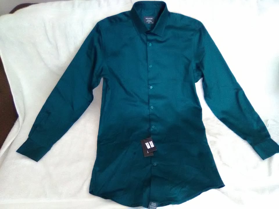 Men's Bellissimo Dress Shirts Teal, Plum, Silver, Lavender, Blue, Ecru