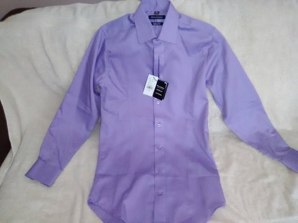 Men's Bellissimo Dress Shirts Teal, Plum, Silver, Lavender, Blue, Ecru