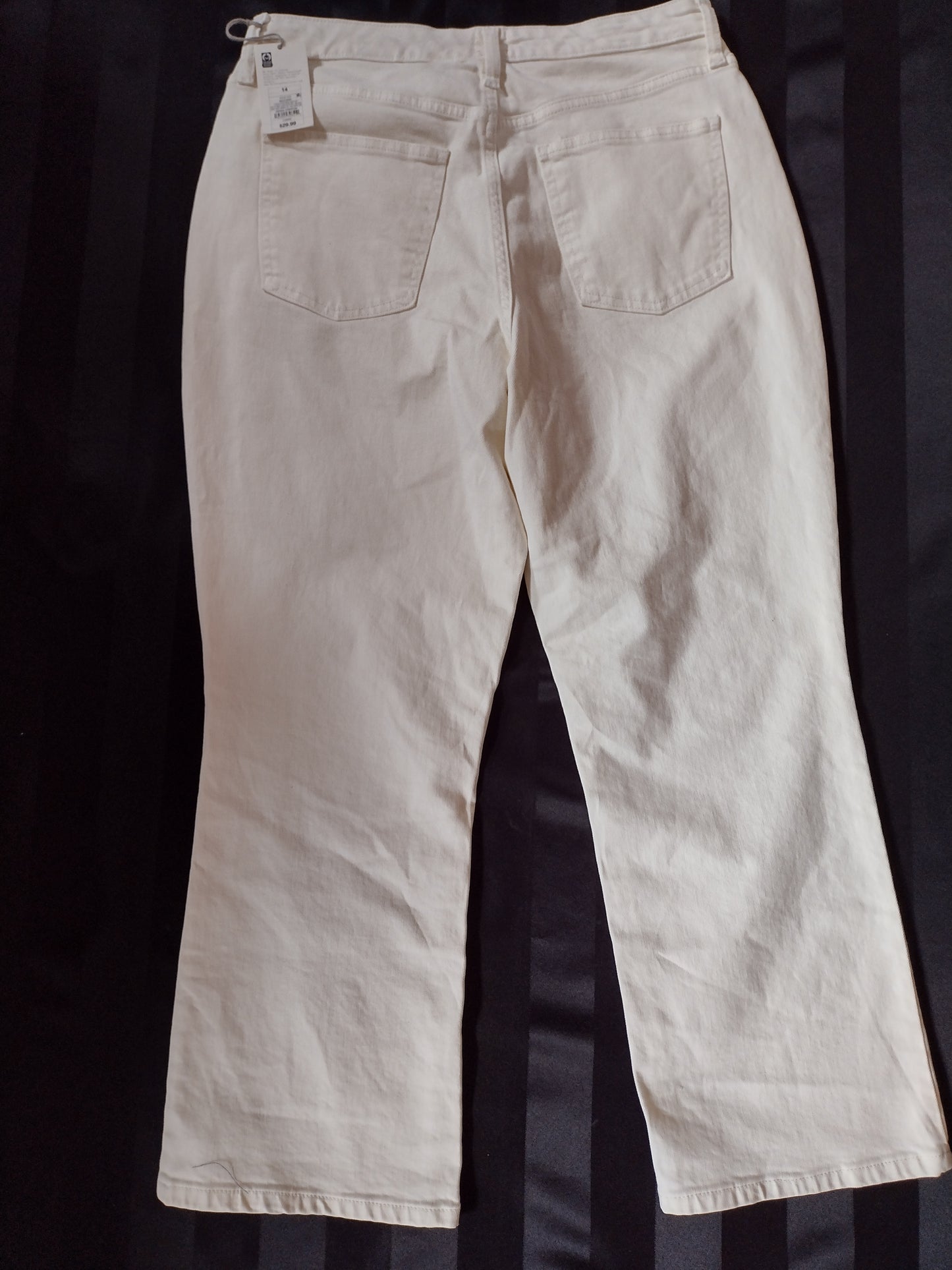 Women's Off-White Jeans by A New Day Size 14 Regular