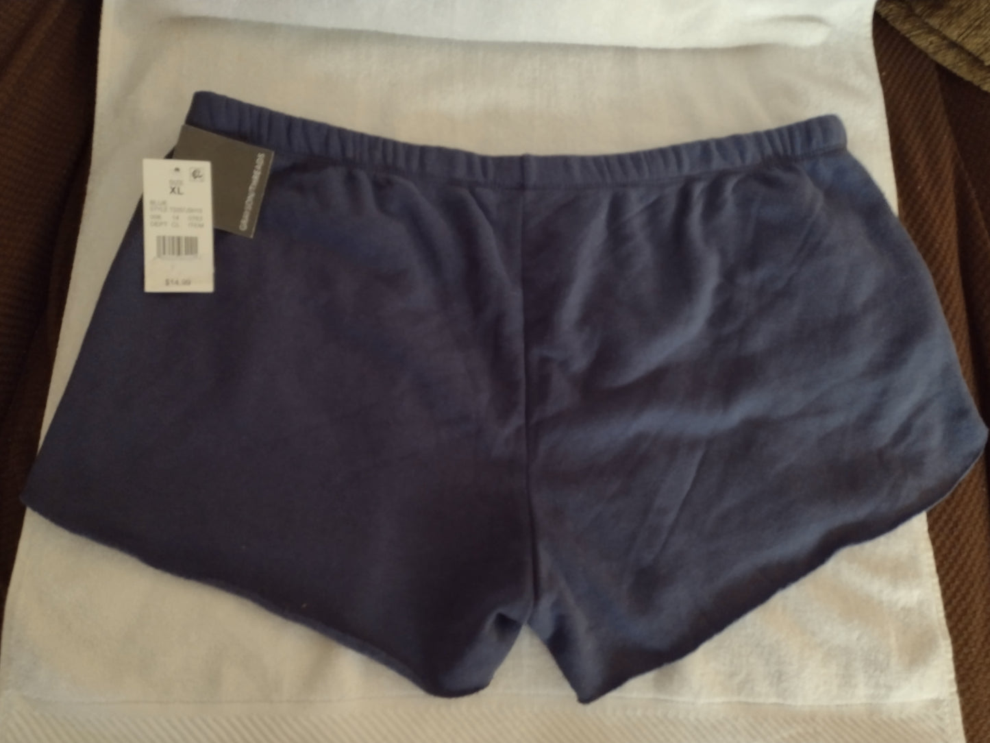 Women's Pull-On USA Shorts Blue Size XL