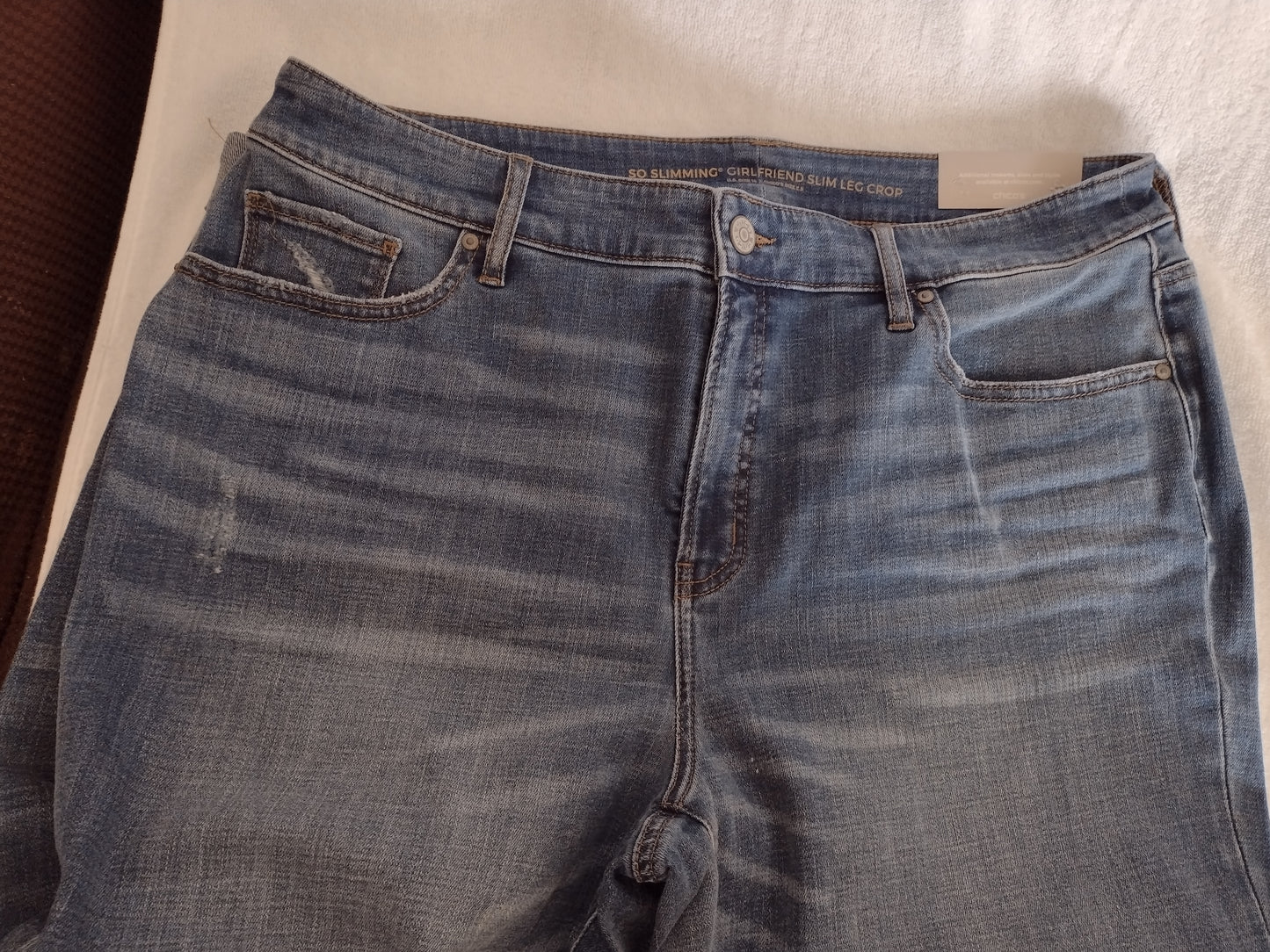 Crop Slim Leg Girlfriend Jeans by Chico's Size 14 US (2.5 Chico's Sizing)