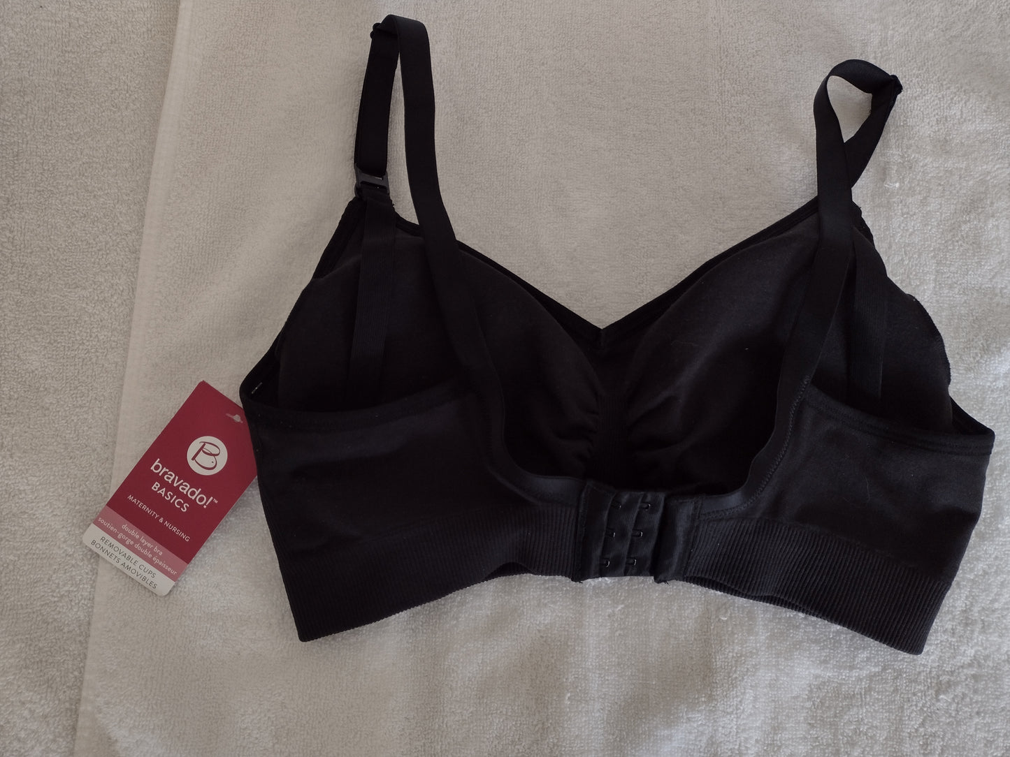 Maternity/Nursing Bra with Removable Cups Size L