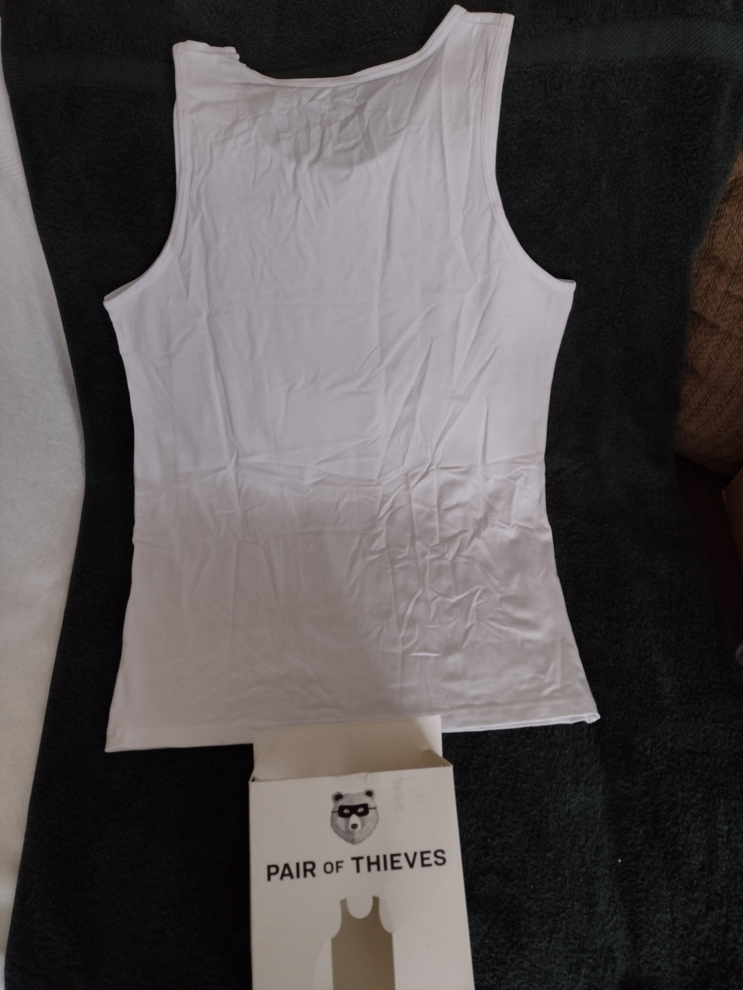 Men's White Tank Tops by Pair of Thieves 2Pk. Size L