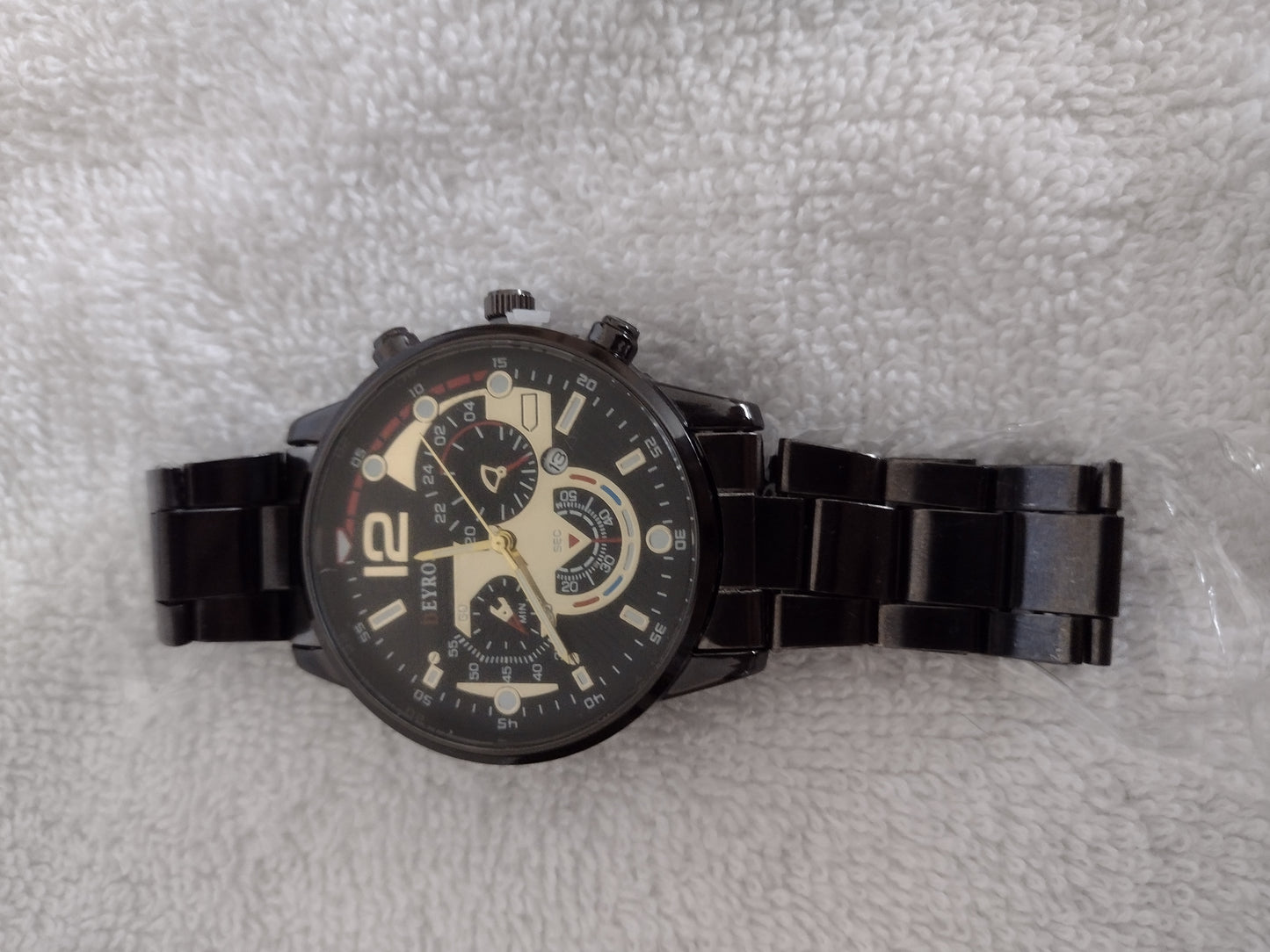 Men's Stylish Large Face Watch by Deyros Size OS