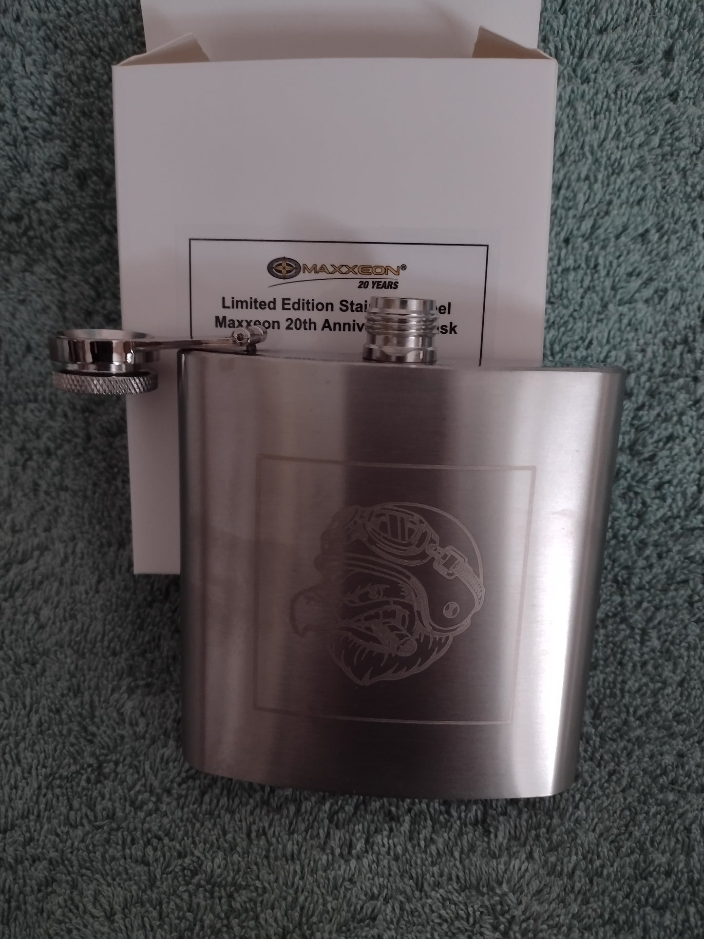 Limited Edition 6oz. Stainless Steel Flask by Maxxeon
