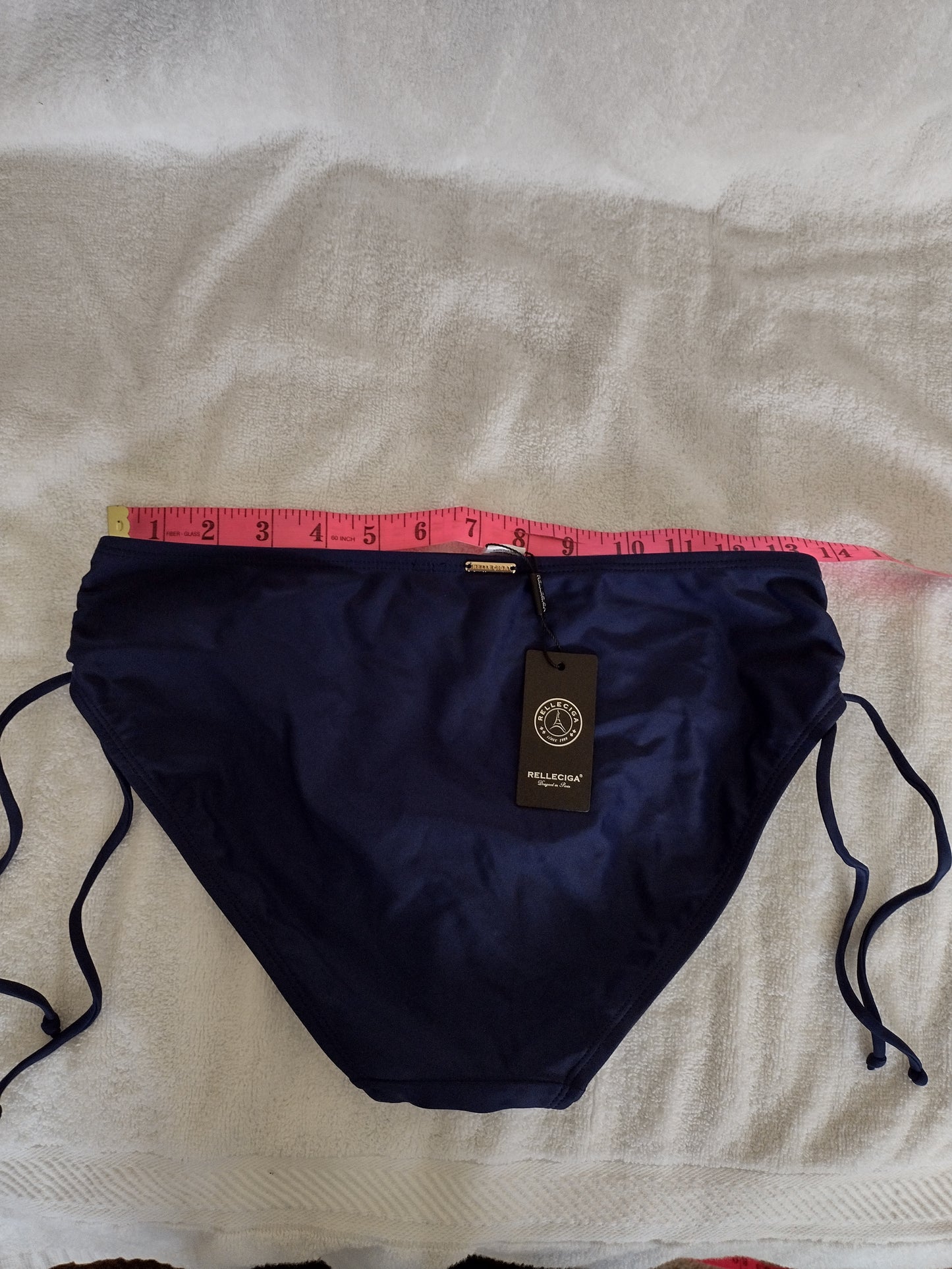 Women's Cheeky Bikini Bottoms with Side Ties by Relleciga Size M