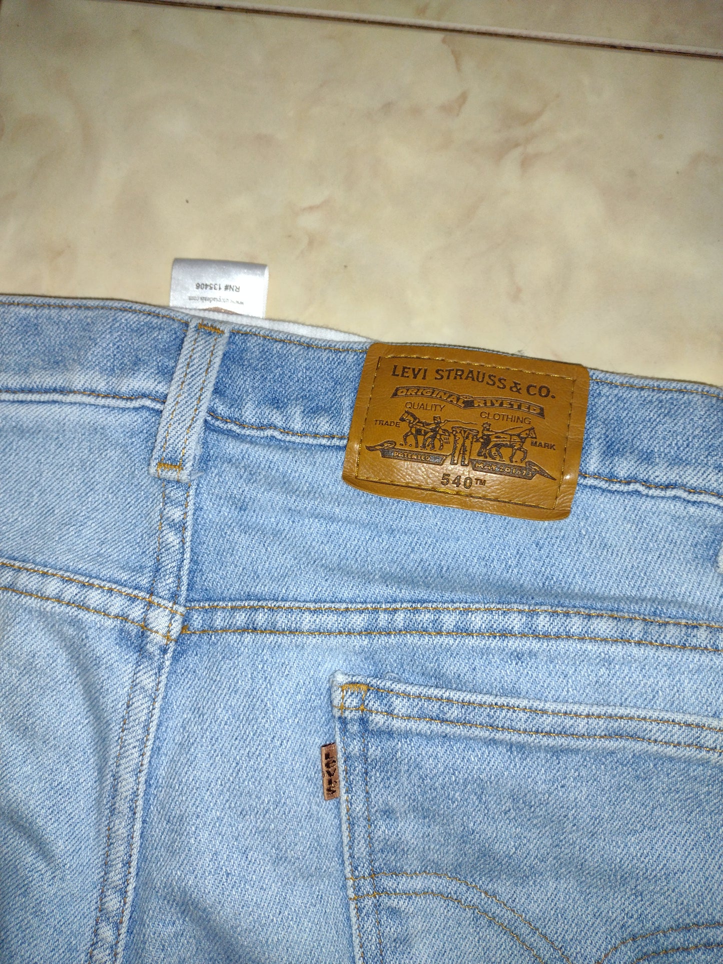 Men's Pre-Owned 695 Levi's Flex Jeans 38W 29L Light Blue