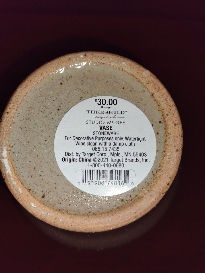 Stoneware Vintage Vase by Threshold~Cream