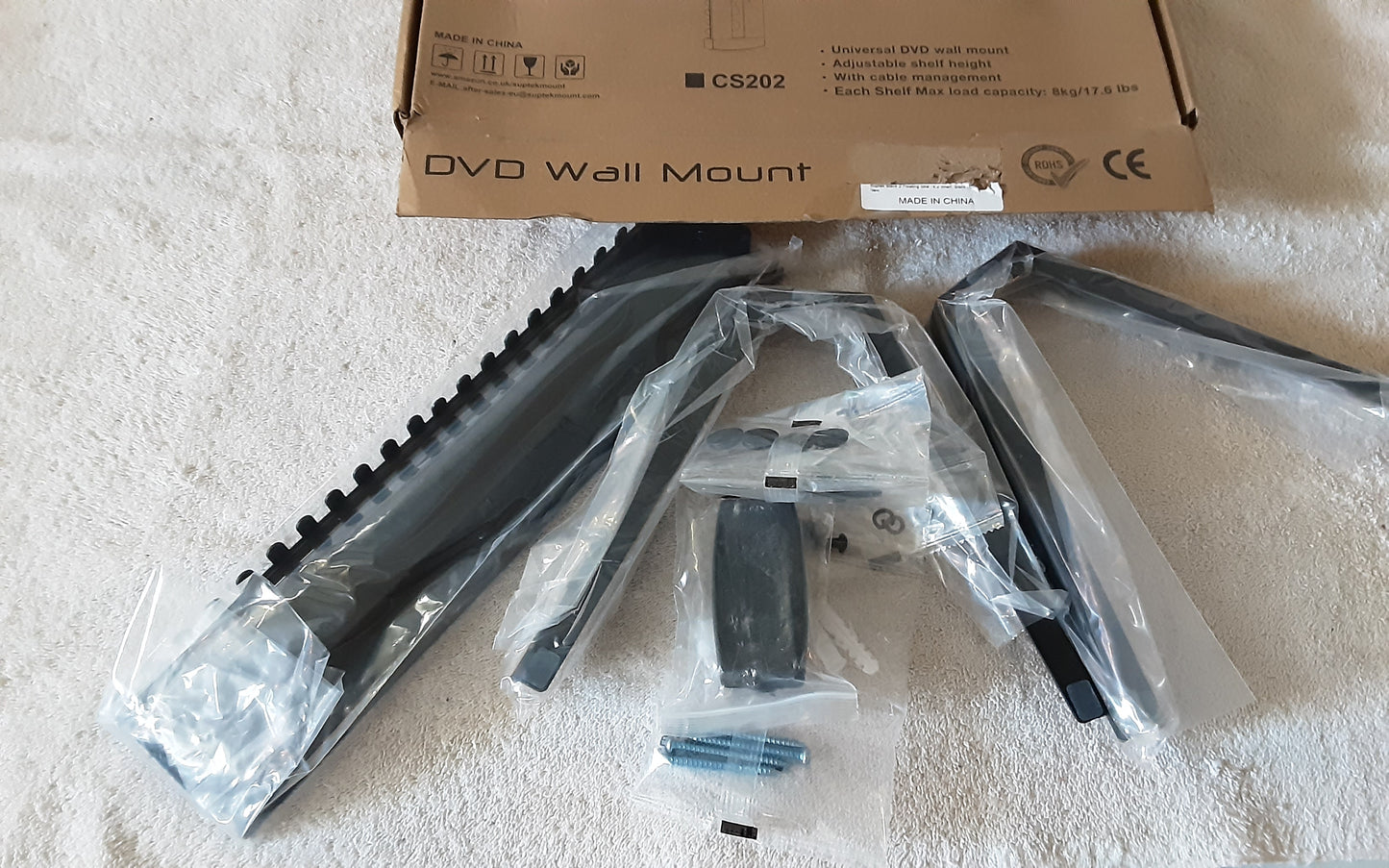 2 Tier Blu-ray/dvd wall mount by Suptek