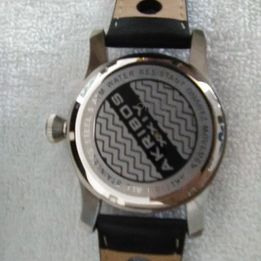 Men's Akribos XXIV Quartz Dial Watch Model AK850BU Black Leather Band