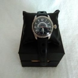 Men's Akribos XXIV Quartz Dial Watch Model AK850BU Black Leather Band