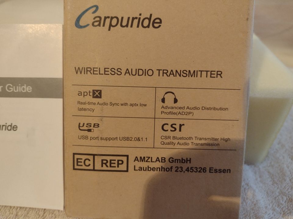 Bluetooth Wireless Audio Transmitter for TV, PC by Carpuride
