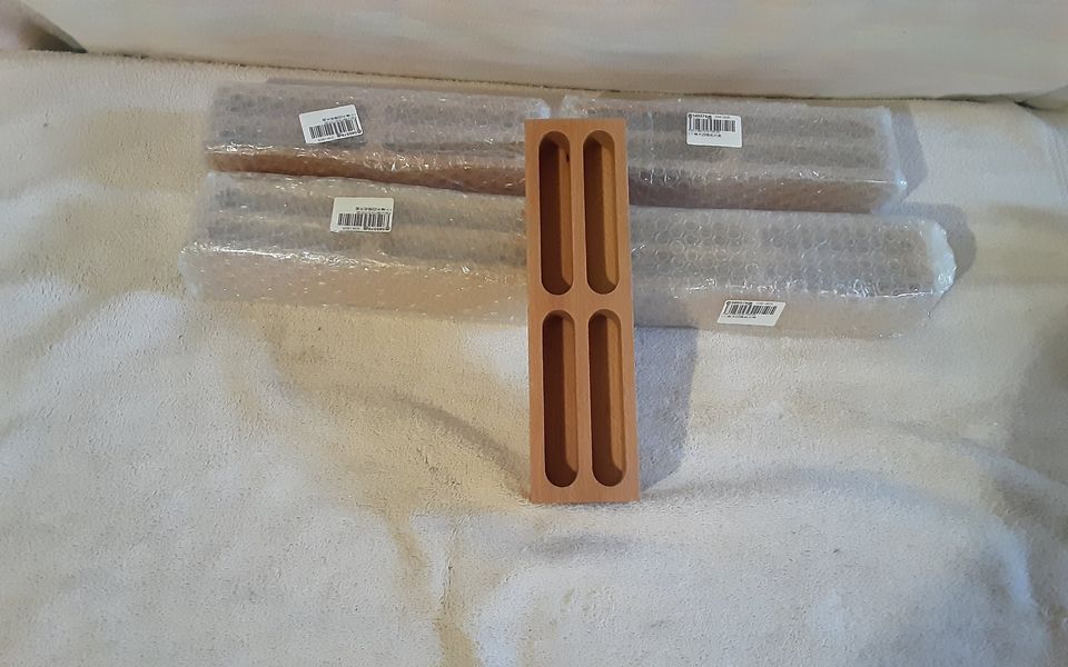 5Pc. Wooden 4-Card Business Card Holders by Nuobesty