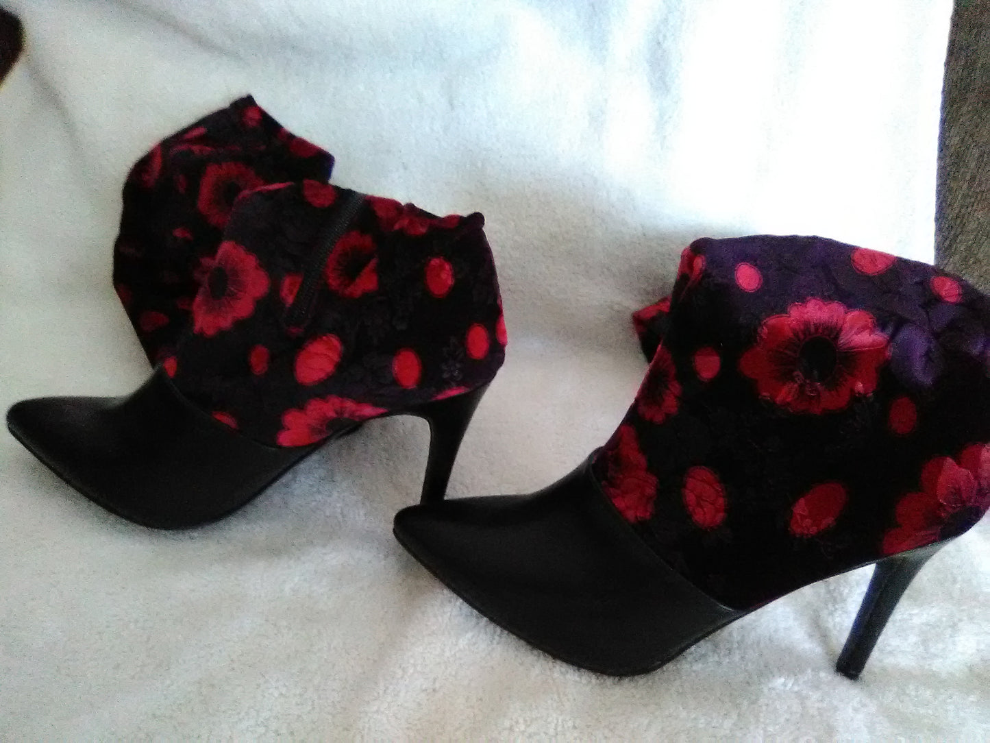 Thigh High Floral Patterned Fashion Boots 1416-1 by Mackin J Sizes 7, 7.5, 8, 9, 10