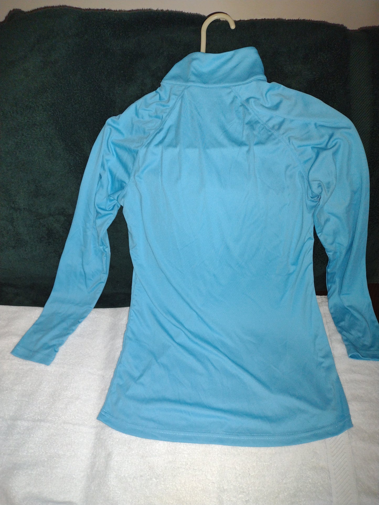 Women's Long Sleeve 1/4 Zip Sun Shirt for Running, Golfing, Hiking Size S