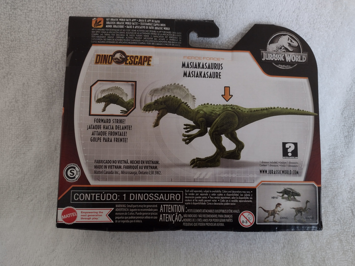 Fierce Force Masiakasaurus & Velociraptor Dinosaur Figures for Ages 4+