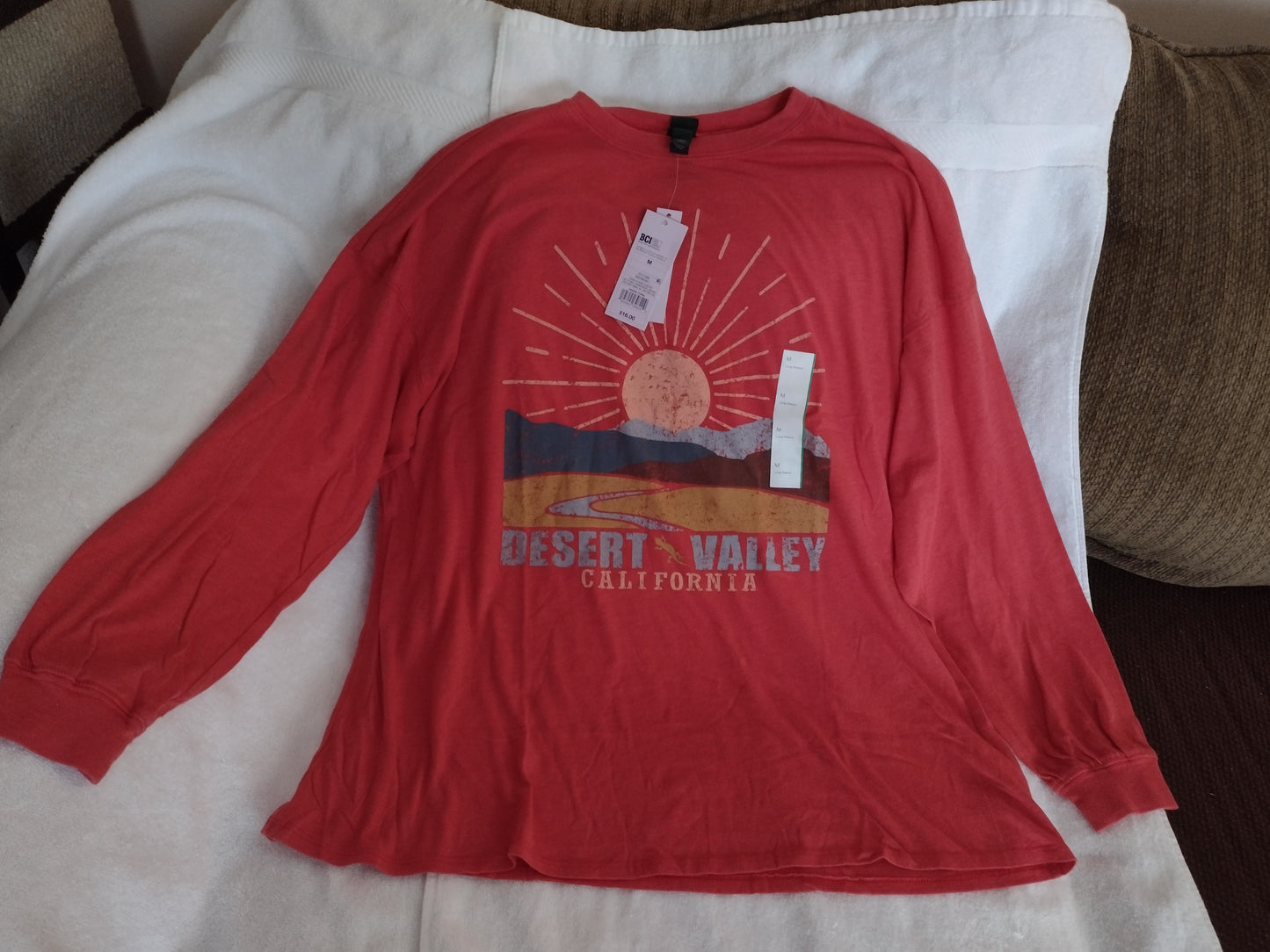 Unisex Oversized 'Desert Valley California' T-Shirt by Wild Fable