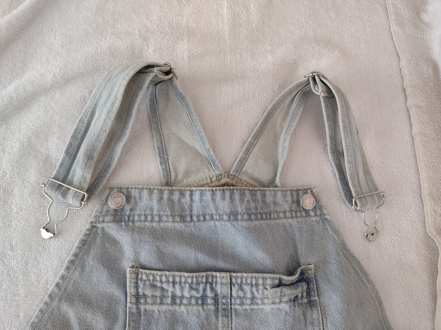 Women's Oversized Denim Overalls by Wild Fable Size L~Light Blue