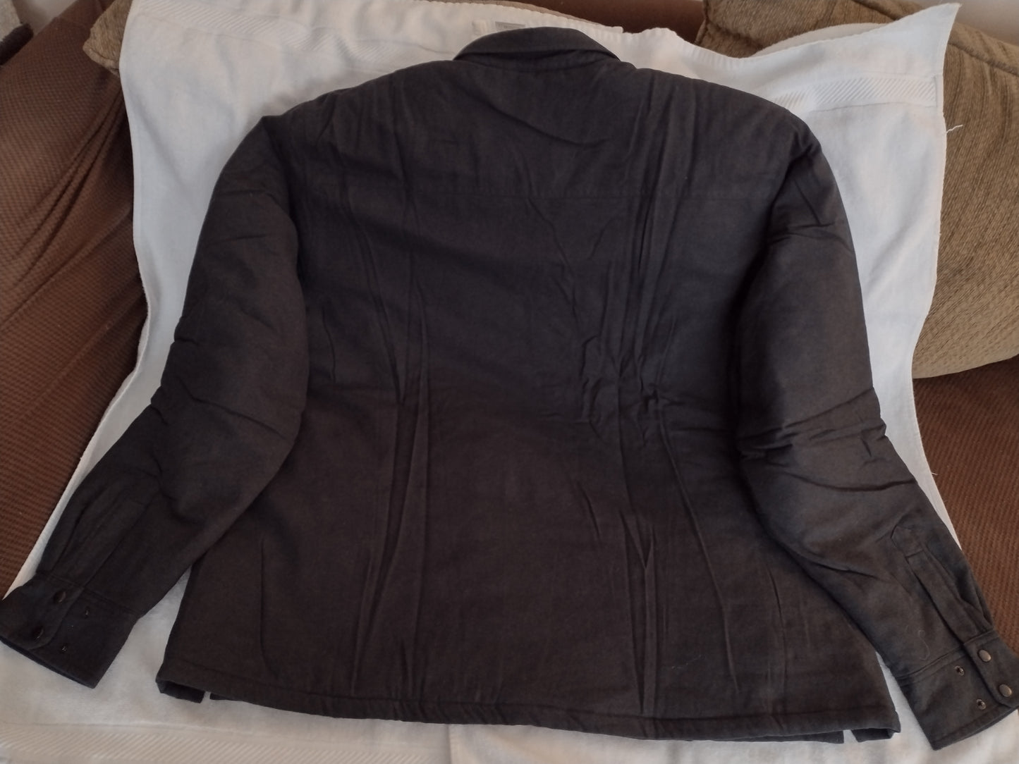 Men's Lined Multi-Season Coat~Dark Gray 2XL