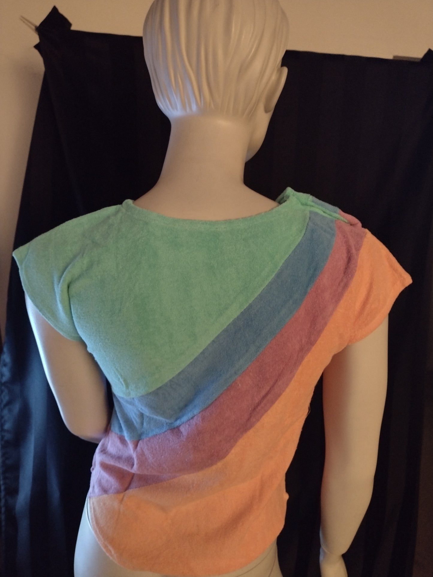 Women's Terry Cloth Multi-Colour Tops Sizes S, M, L