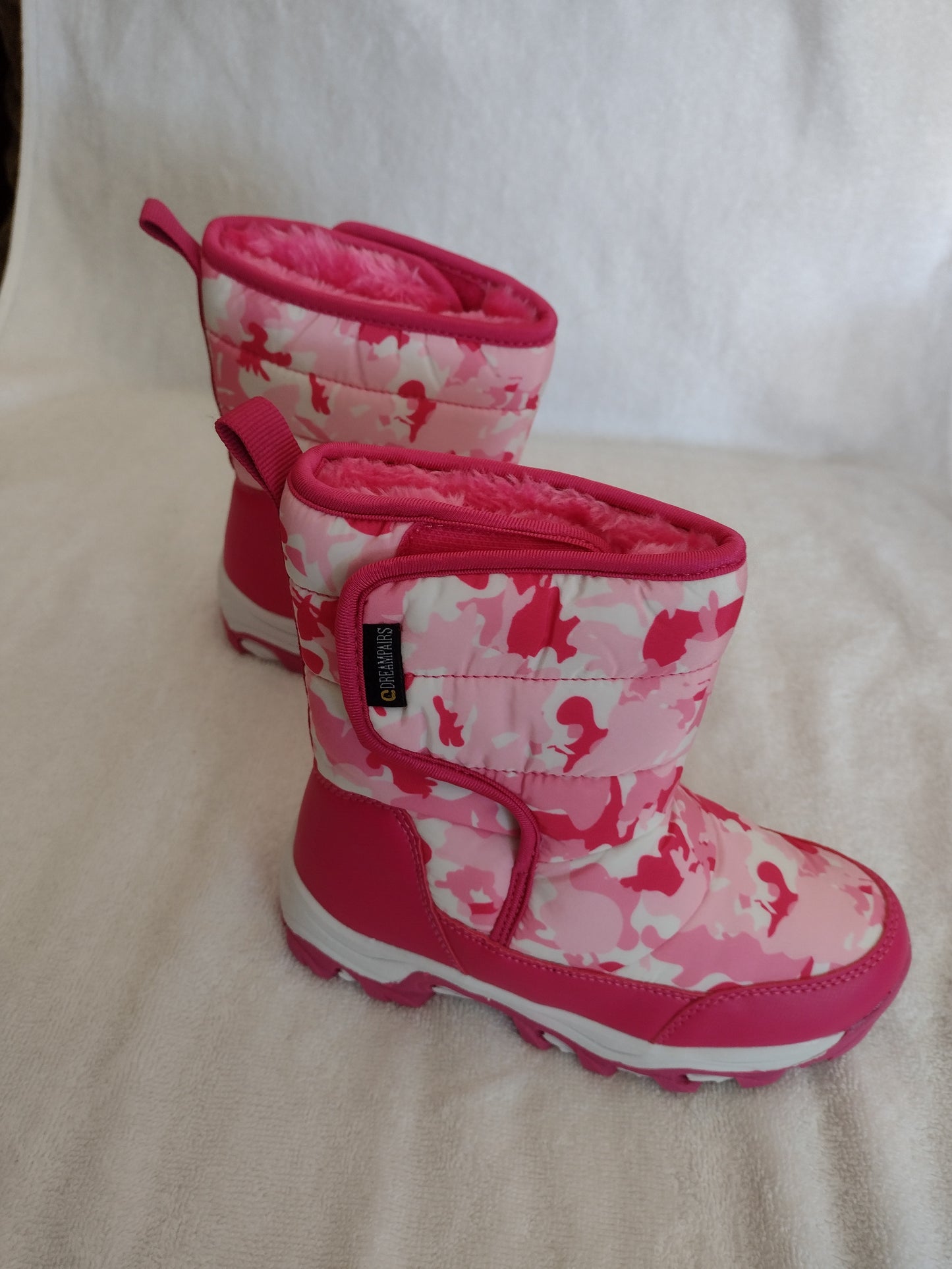 Dream Pairs Kids Winter Boots Rose Red Size 13, Size 1
