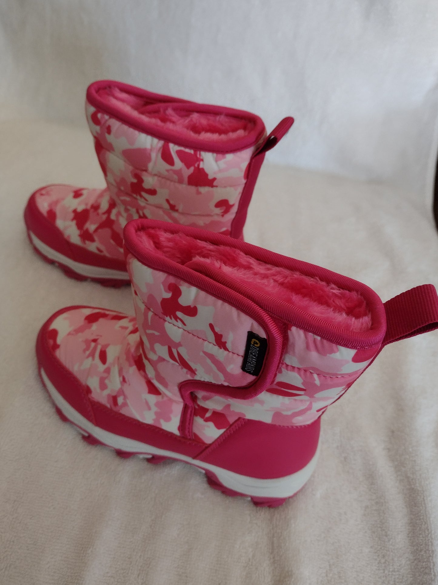 Dream Pairs Kids Winter Boots Rose Red Size 13, Size 1