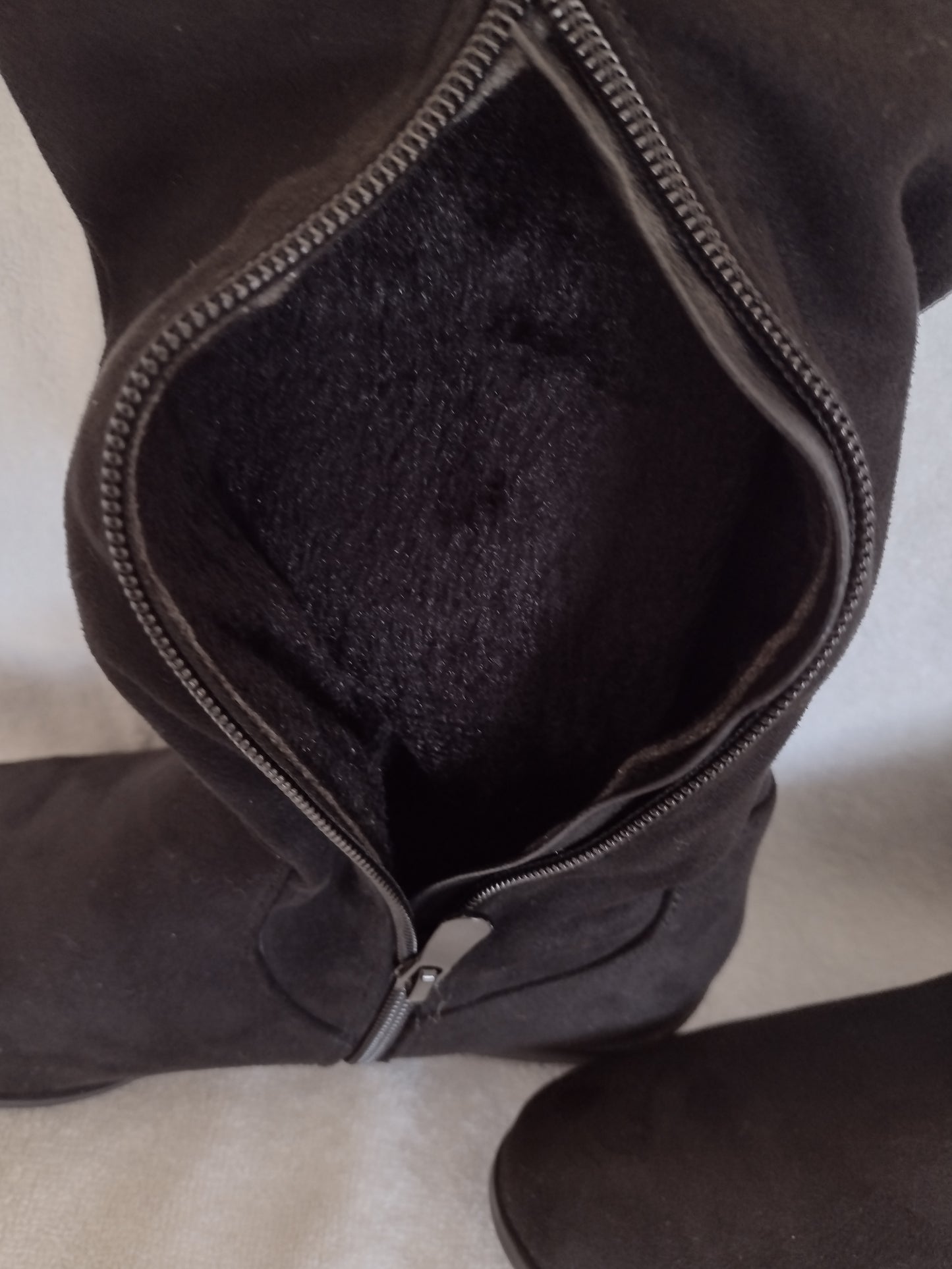 Dream Pairs Low Heel Thigh High Winter Boots Black Size 9