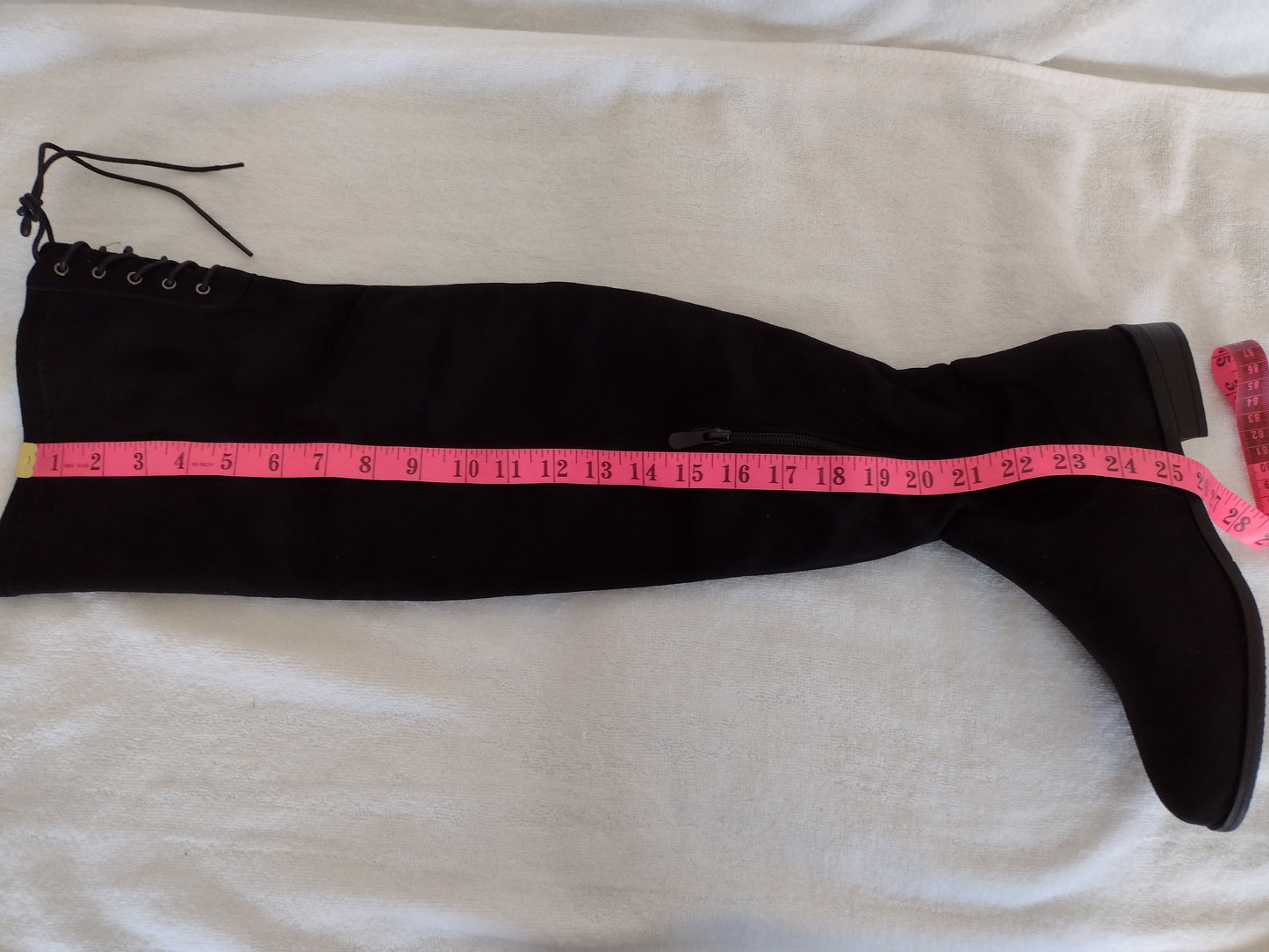 Dream Pairs Low Heel Thigh High Winter Boots Black Size 9