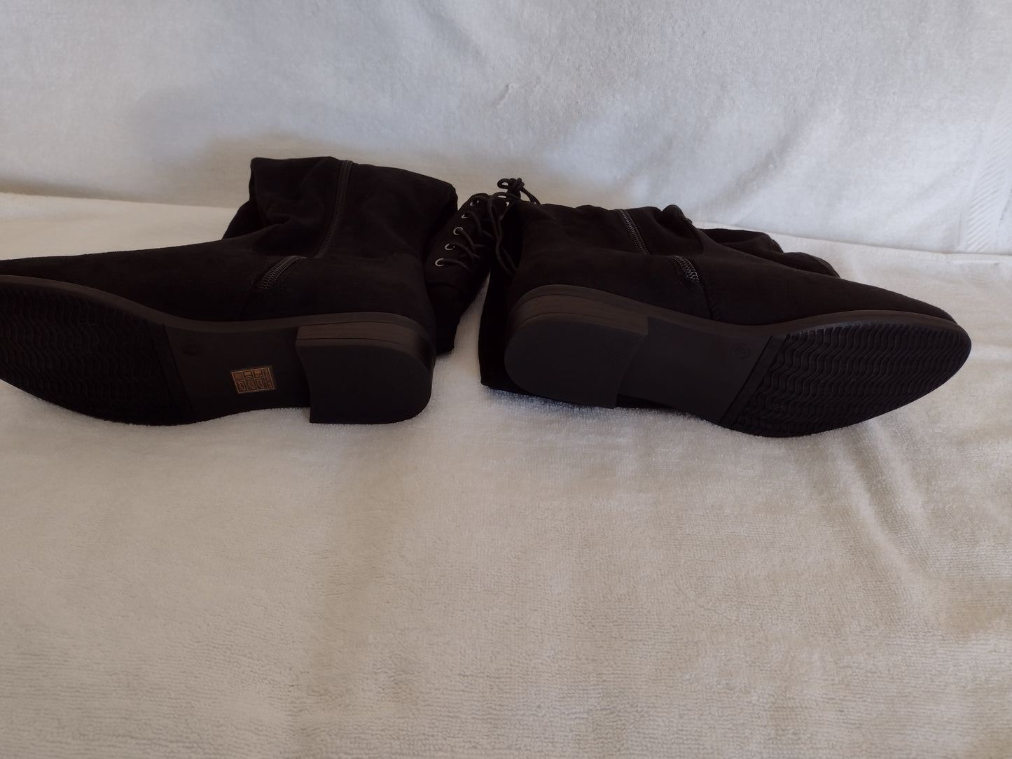 Dream Pairs Low Heel Thigh High Winter Boots Black Size 9