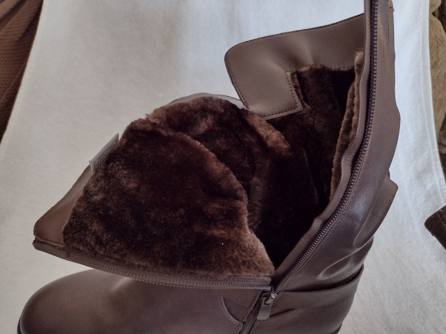 Women's Dream Pairs Pocono Mid-Calf Winter Boots Size 12 Brown