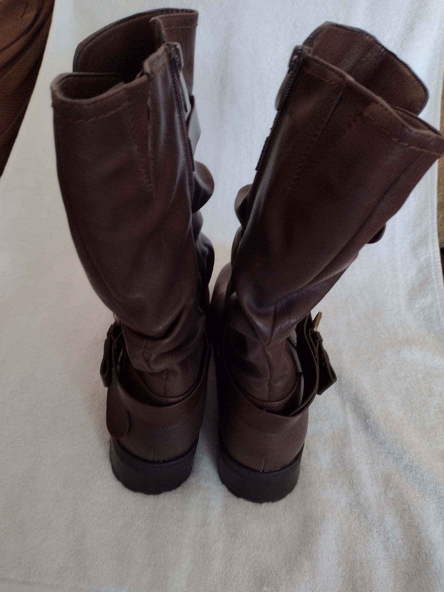 Women's Dream Pairs Pocono Mid-Calf Winter Boots Size 12 Brown