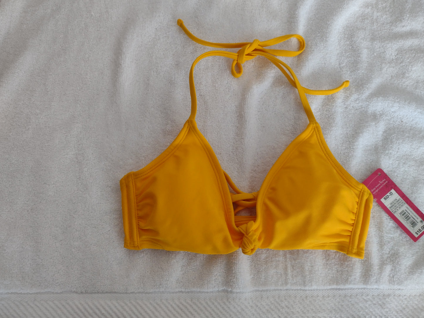 Xhilaration Juniors' Bikini Top Orange Sizes XS, S, M
