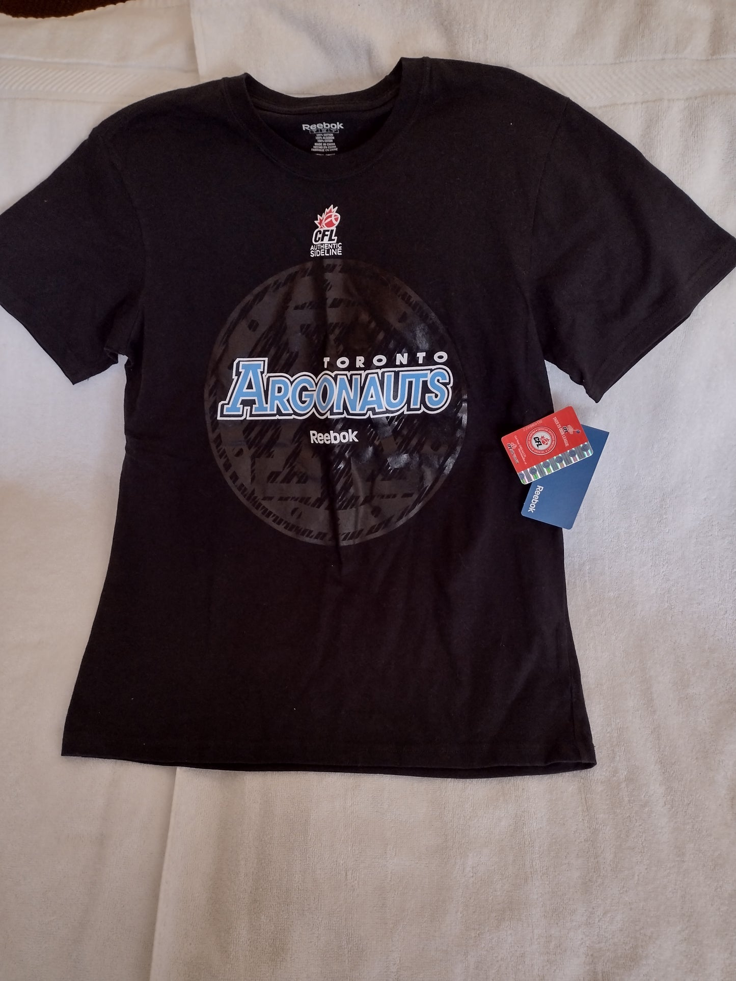 Men's Cotton Argonauts T-Shirt by Reebok Black Size S