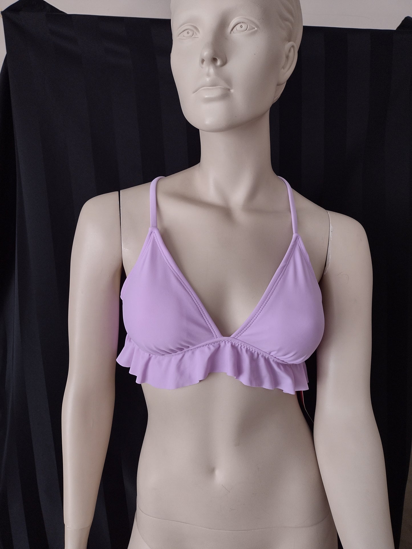 Frill Bikini Top Junior Style Lavender Size L (8-10), and Cheeky Bottoms Size M (4-6) & XL(12-14)