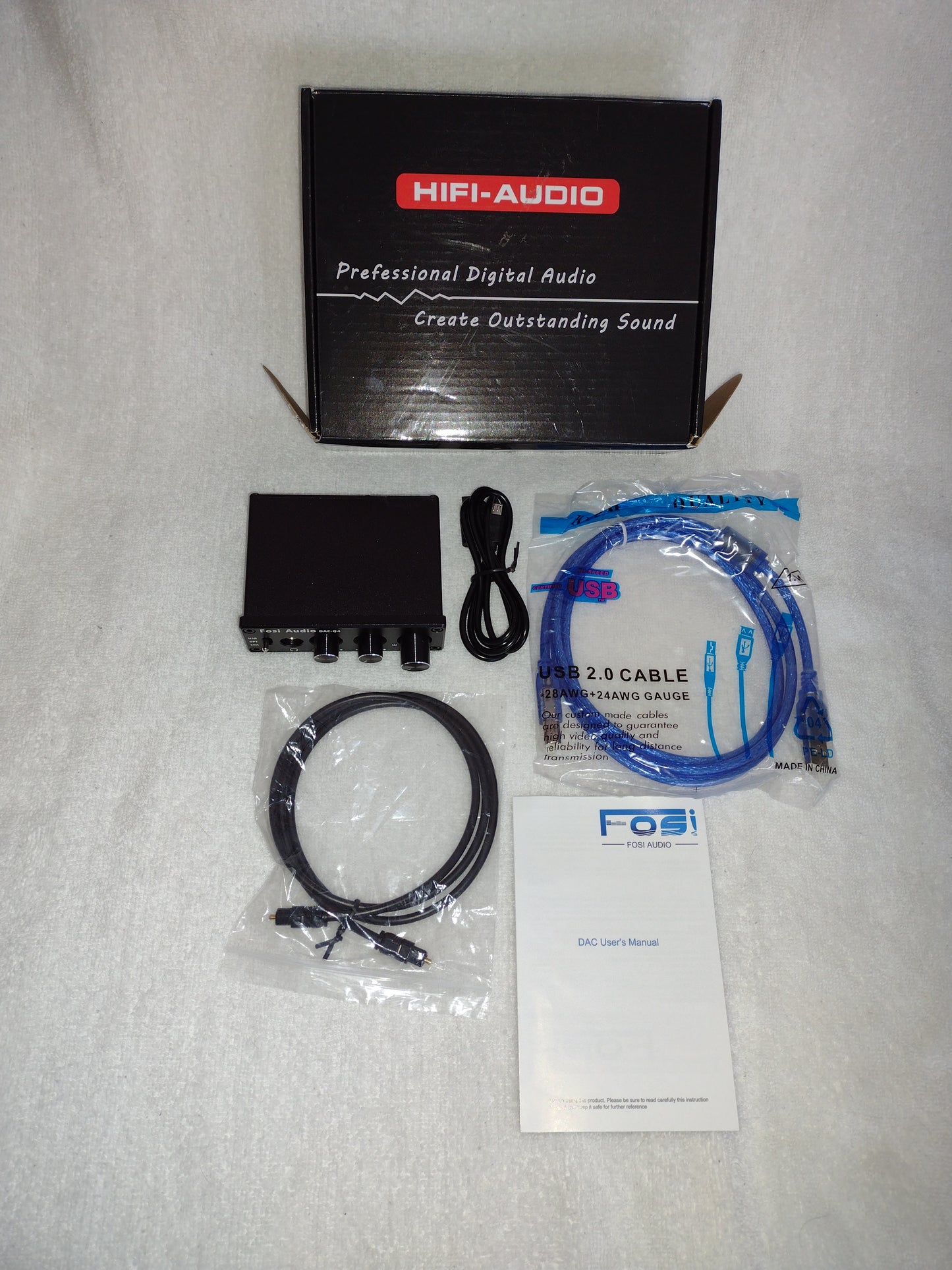 Fosi Audio DAC Q4 Plug & Play Digital Audio Adapter