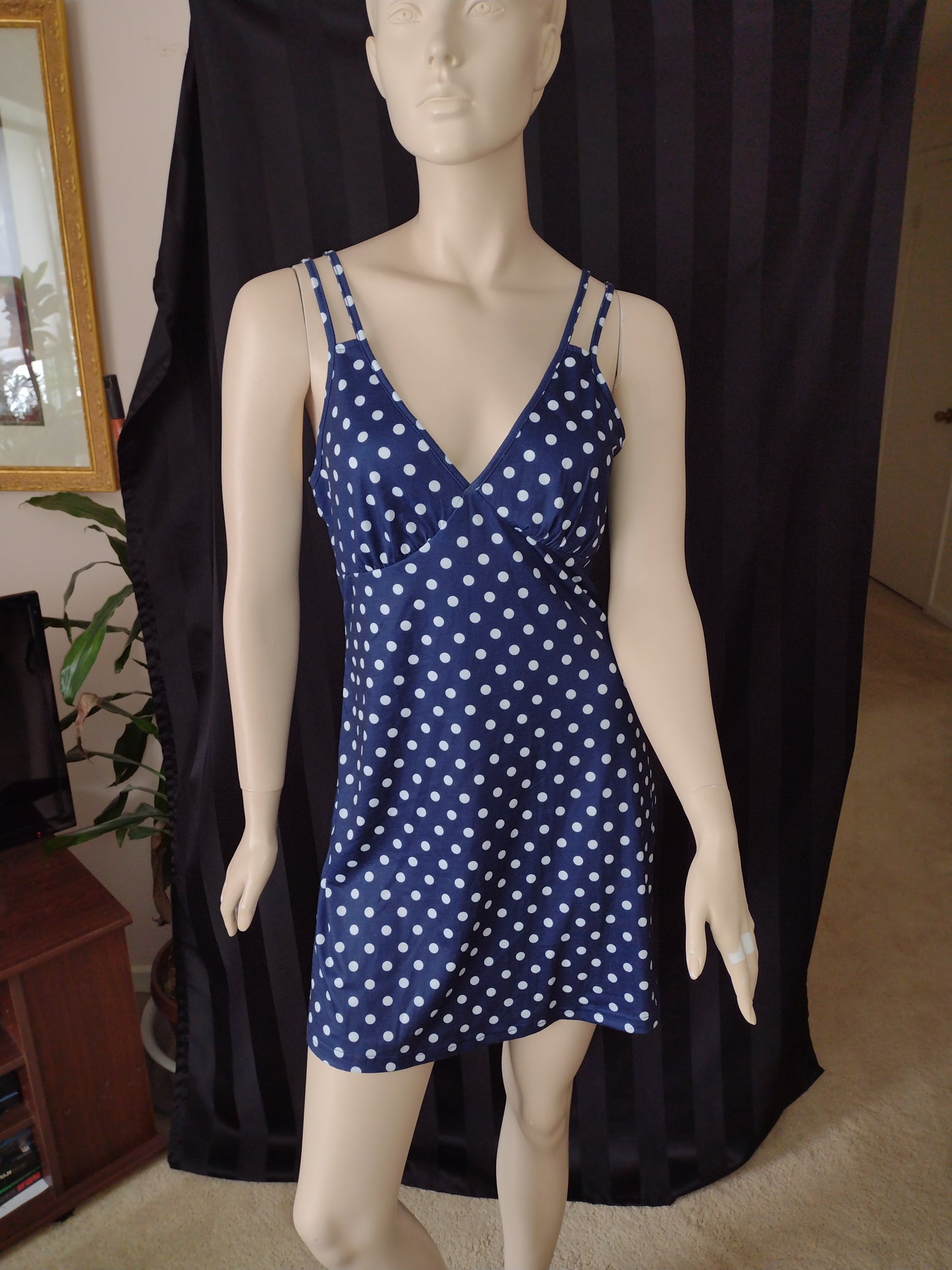 Women's V Neck Baby Doll Nightgown by Ekouaer Size M