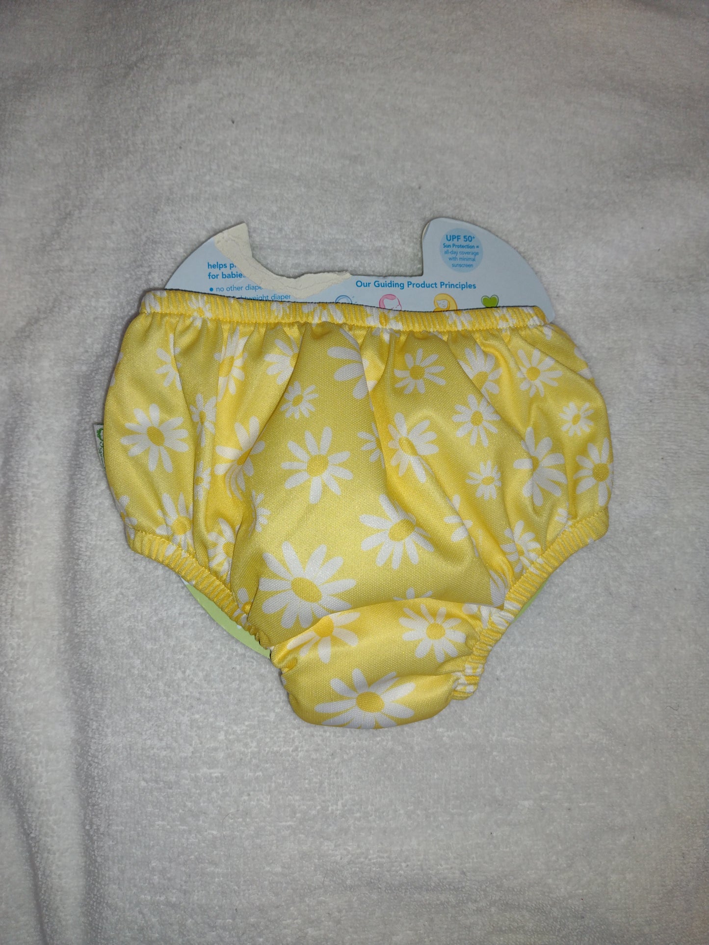 Swimsuit Diaper by Green Sprouts 12M Yellow Daisy
