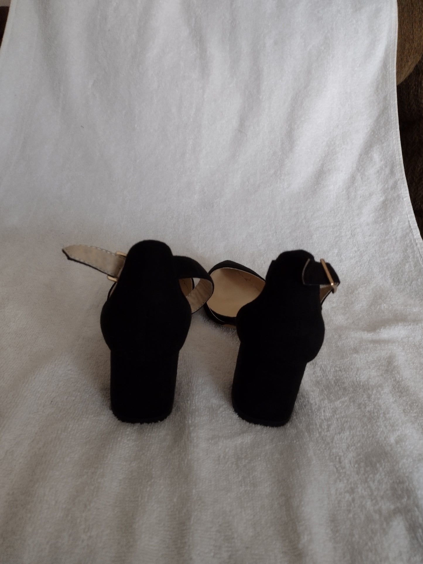 Romantic Road Style 0698-8 Black Velvet Dress Shoe Size 6